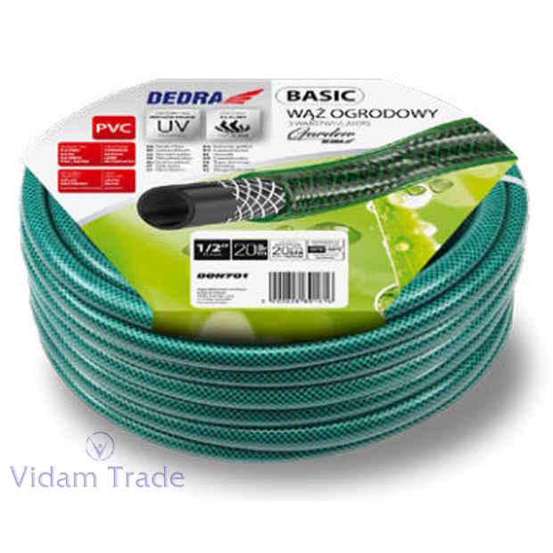 Vrtno crijevo 3 slojno BASIC 1 2 20 bar Dedra