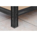 Crna metalna skladisna polica regal 5x175 kg 180x90x40 cm Dedra4